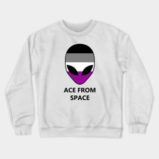 Ace From Space Asexuality Pride Alien Crewneck Sweatshirt